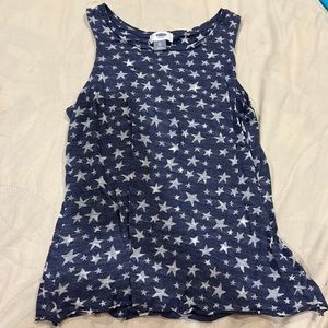 Old Navy star tank top. Perfect for 4th of July coming up.